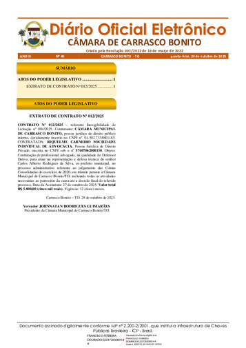 Diário Oficial - Edição 049